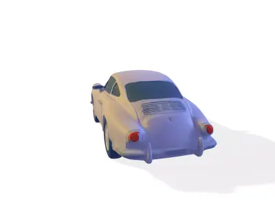 Retro Racer Classic Coupe for 3D Print 3D print model
