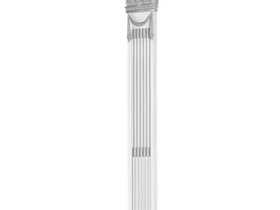 Pilaster Column in classic style 3D model