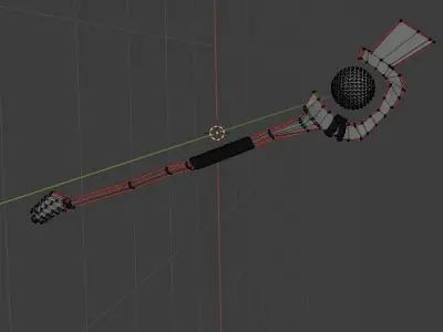 The Staff of Megumin Free low-poly 3D model