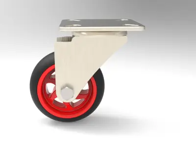 Caster Wheel 3D model