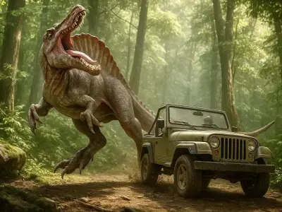 Spinosaurus dinosaur Low-poly 3D model