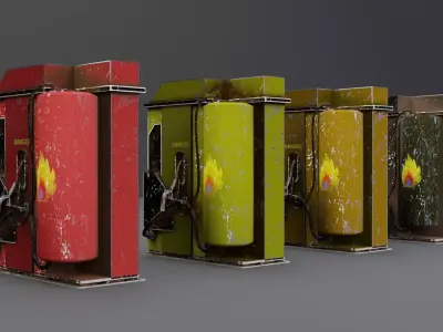 Gas Station Prop 3D model