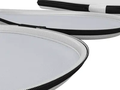 Ping Pong Racket Case Close and Open 3D model