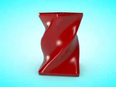 Vase 4 Low-poly 3D model