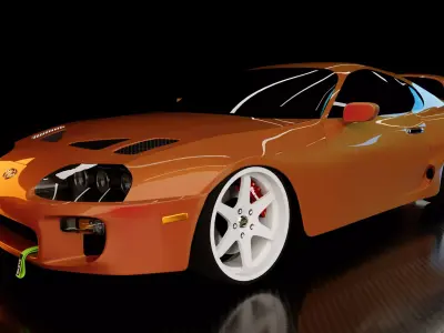 Toyota Supra MK IV 1993 3D model