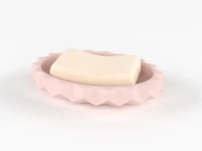 Bathroom Accessories Set 3D model