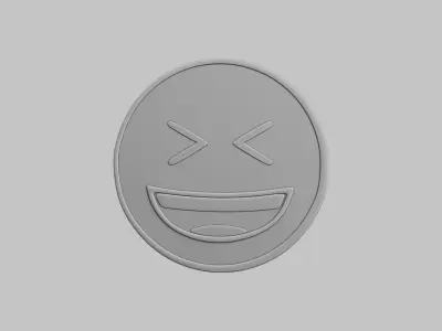 Round Emoji Pack 3D Printable 111 Unique Emojis 3D print model