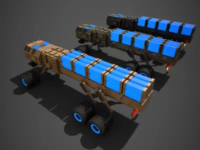 Rover Six Low-poly 3D model