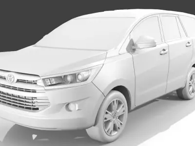 Toyota Innova 2016 Low-poly 3D model