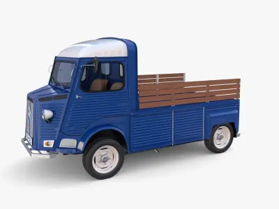 Citroen HY Pick Up with interior v2 3D model