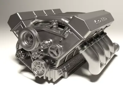 car Engine for 3Dprint 3D print model
