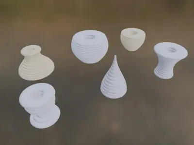Vase Set 1 3D model