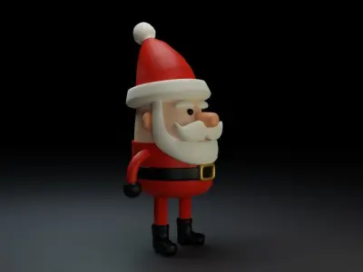 Low Poly Santa Claus Free low-poly 3D model