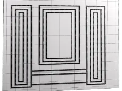 Panel  3D model 4
