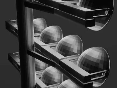 stadium lights Free 3D model