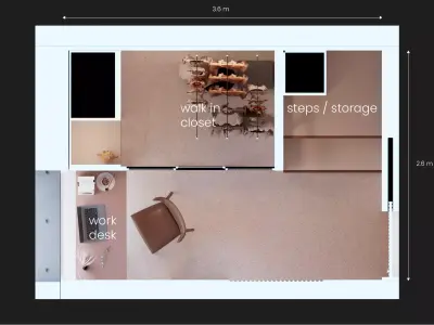 Modern Luxury Teens Bedroom  3ds Max  VRay Scene 3D model