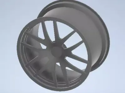 sport car rim no tyre  3D print model