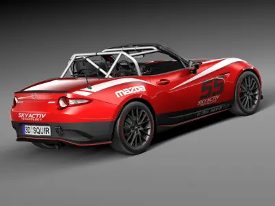 Mazda MX-5 2016 CUP Race Car 3D model