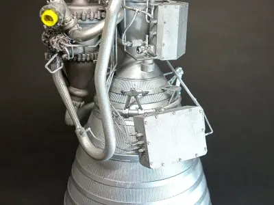 Rocketdyne  RL10 Rocket Engine 3D print model