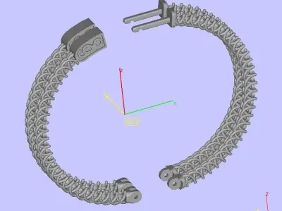 Earrings ready for 3d print 3D print model