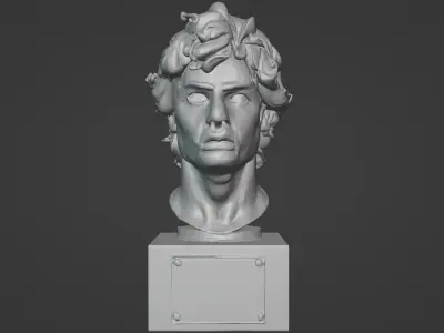 Ayrton Senna Legend Bust 3D print model