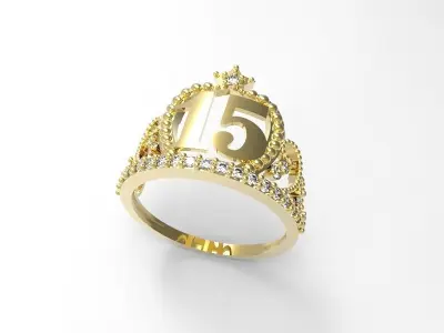 Anillo 15 Anos 3D model