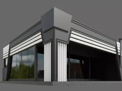 Glass Pavilion ID072 3D model