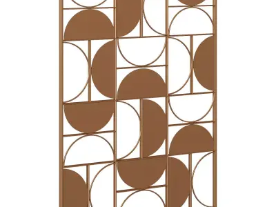 Decorative panel Bronde metal 3D model