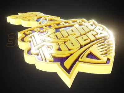 Kolkata Knight Raiders logo - Cinematic - 3D print 3D model