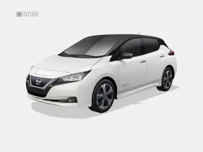 Nissan Leaf 2018 Low-poly 3D model