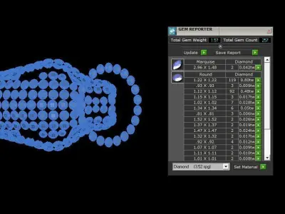 Panthere Ring Gold  3D print model