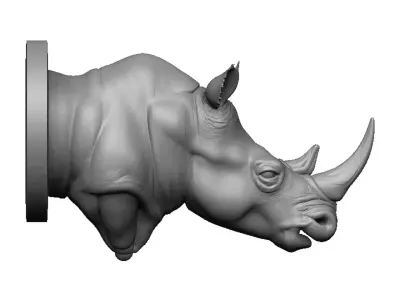 rhino head 3D print model