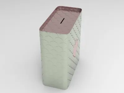 Zum Moneybox Low-poly 3D model