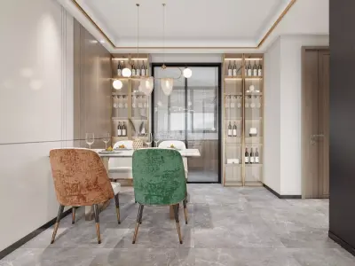 Luxury Modern Restaurant 3D model