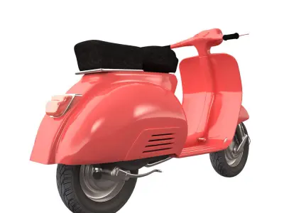 Vespa Classic Low-poly 3D model