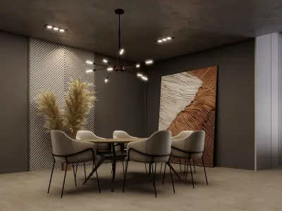 interior living room scene 29 3D model
