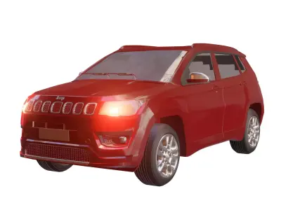 Jeep Car 3D model Blender OBJ FBX 3D model