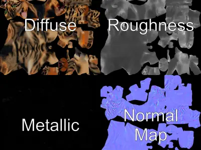 Bengal Cat Model Pack for Realistic Rendering Low-poly 3D model