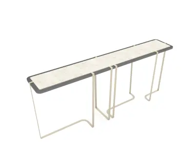 modern design coffee table Low-poly 3D model