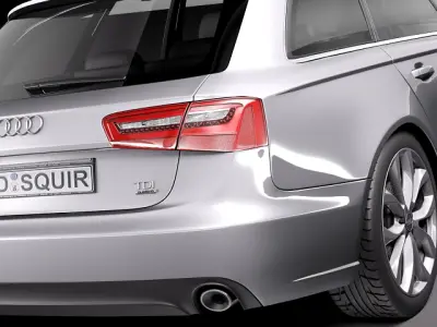Audi a6 avant 2012 3D model