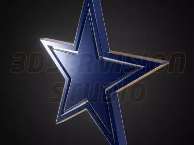 Dallas Cowboys logo - Cinematic - 3D print 3D model