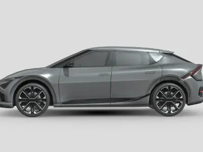 Kia EV6 GT-Line 2025 Low-poly 3D model