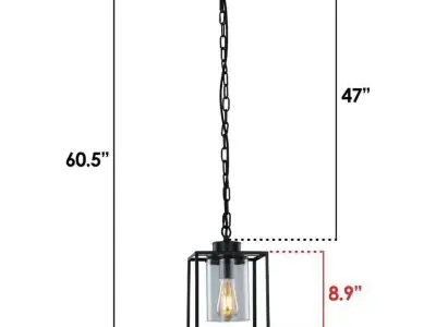 Roudebush Light Lantern Square Pendant 3D model