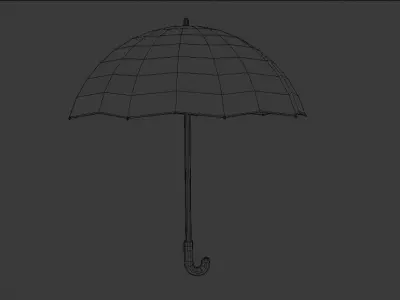 Umbrella Free low-poly 3D model