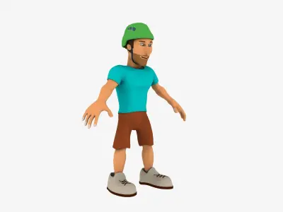 Character Sport - Low Poly Low-poly 3D model