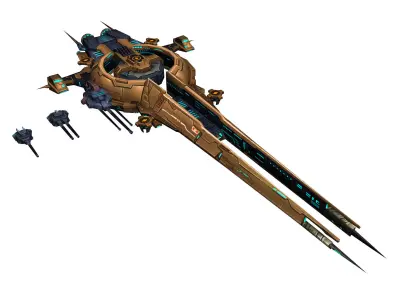 Battlestar - Battleship 03 3D model