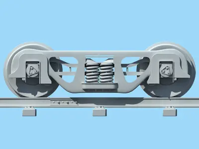 Train Wheels 1 3D model