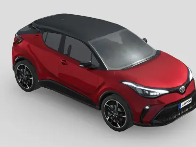 Toyota C-HR 2021 Low-poly 3D model