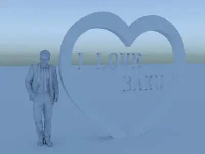 Heart Decor Free 3D model