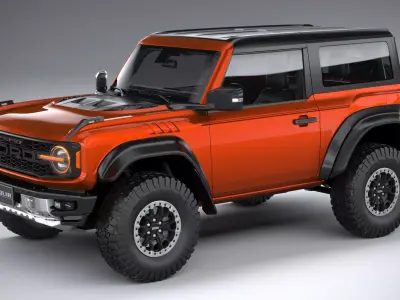 Bronco Raptor 2-door 2022 3D model